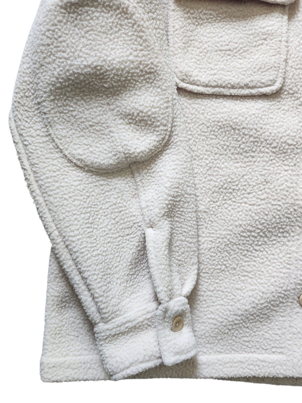 Roots Oversized Sherpa Shirt Jacket Women's Teddy Fleece Overshirt - Picture 3 of 6